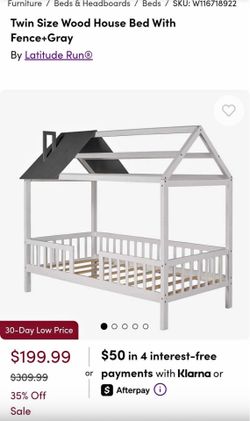 Twin size bed no mattress