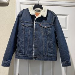 LEVI’s Type III Sherpa Trucker Jeans Denim Jacket MEDIUM