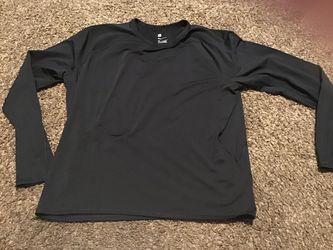 XXL lined black long sleeve shirt
