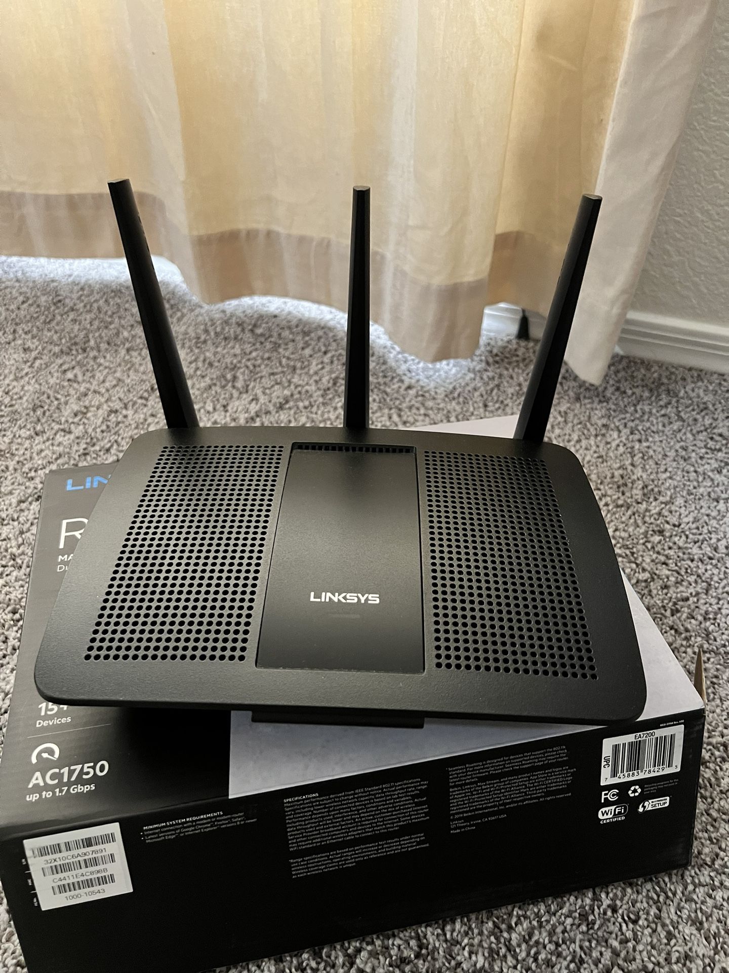 Linksys Max-Stream AC1750 Dual Band Wi-Fi 5 Router