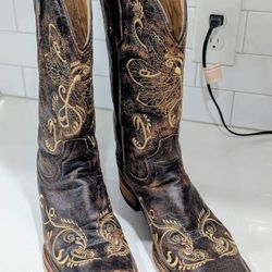 Women's Western Boots - Square Toe - Size 12W