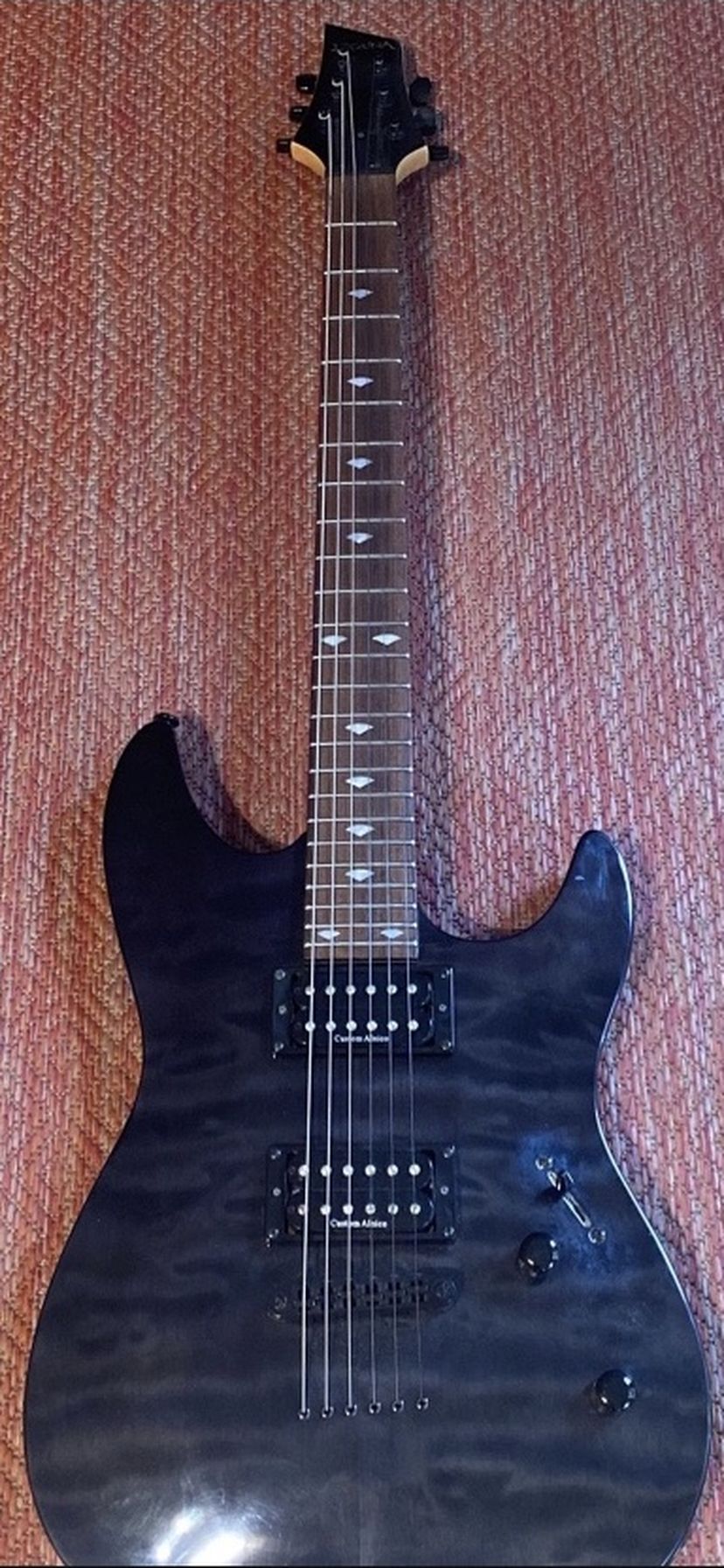 Laguna LE200 Black/Grey Flame Top Electric Guitar