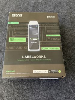 Epson Labelworks LW-600P Portable Bluetooth Label Printer NEW