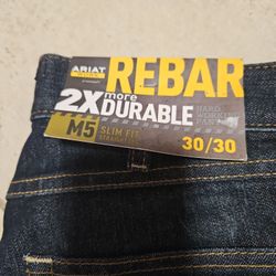 ARIAT Work Rebar 2X Durable For Men's Size 30X30 Brand New Authentic 