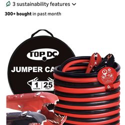 1 gauge 25ft jump cable, new