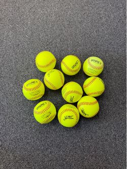 10-Bownet Official 12 Inch Slowpitch Softballs
