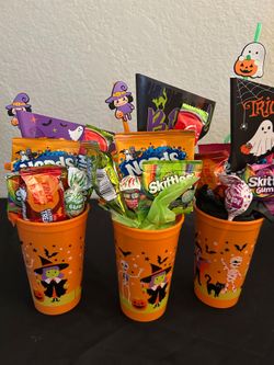 Halloween Candy Filled Cups! $7 each