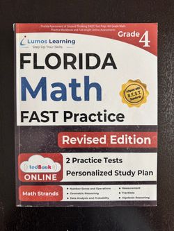 Lumos Learning Florida Math FAST Practice Grade 4