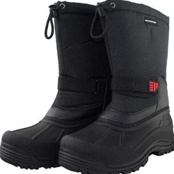 Men Snow Duck Boots Mid Calf Waterproof 