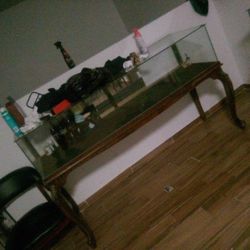 Two Glass Table For Sale And A Bar 