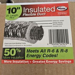 10" flexible insulated duct