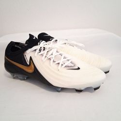 Nike Phantom GX 2 Elite White Black Gold Soccer Cleats