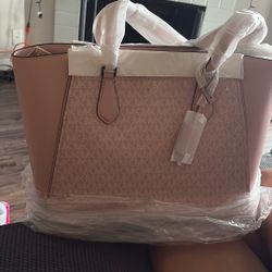 Michael Kors Taren Smokey Rose Large  Purse 