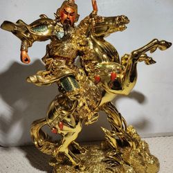 Guan Gong Yu Chinese Warrior Weslth Feng Shui Statue