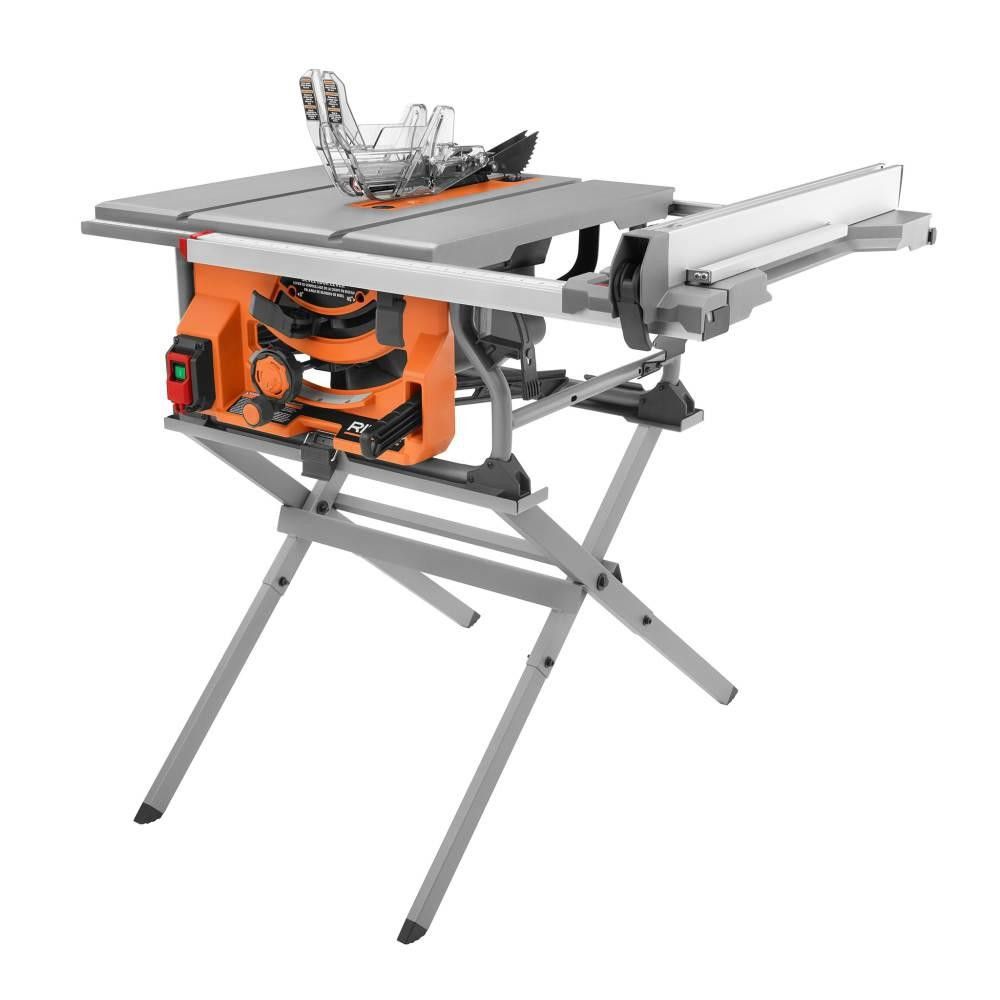We Deliver to USA / RIDGID 15 Amp Corded 10 in. Compact Table Saw with Carbide Tipped Blade and Folding X-Stand SAVE 167.00 !!!