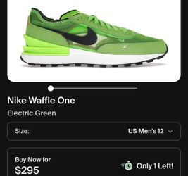 Nike-Waffle One 'Electric Green'
Used 
size 13