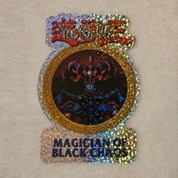 Yugioh! Magician Of Black Chaos Vintage Prismatic Vending Sticker!