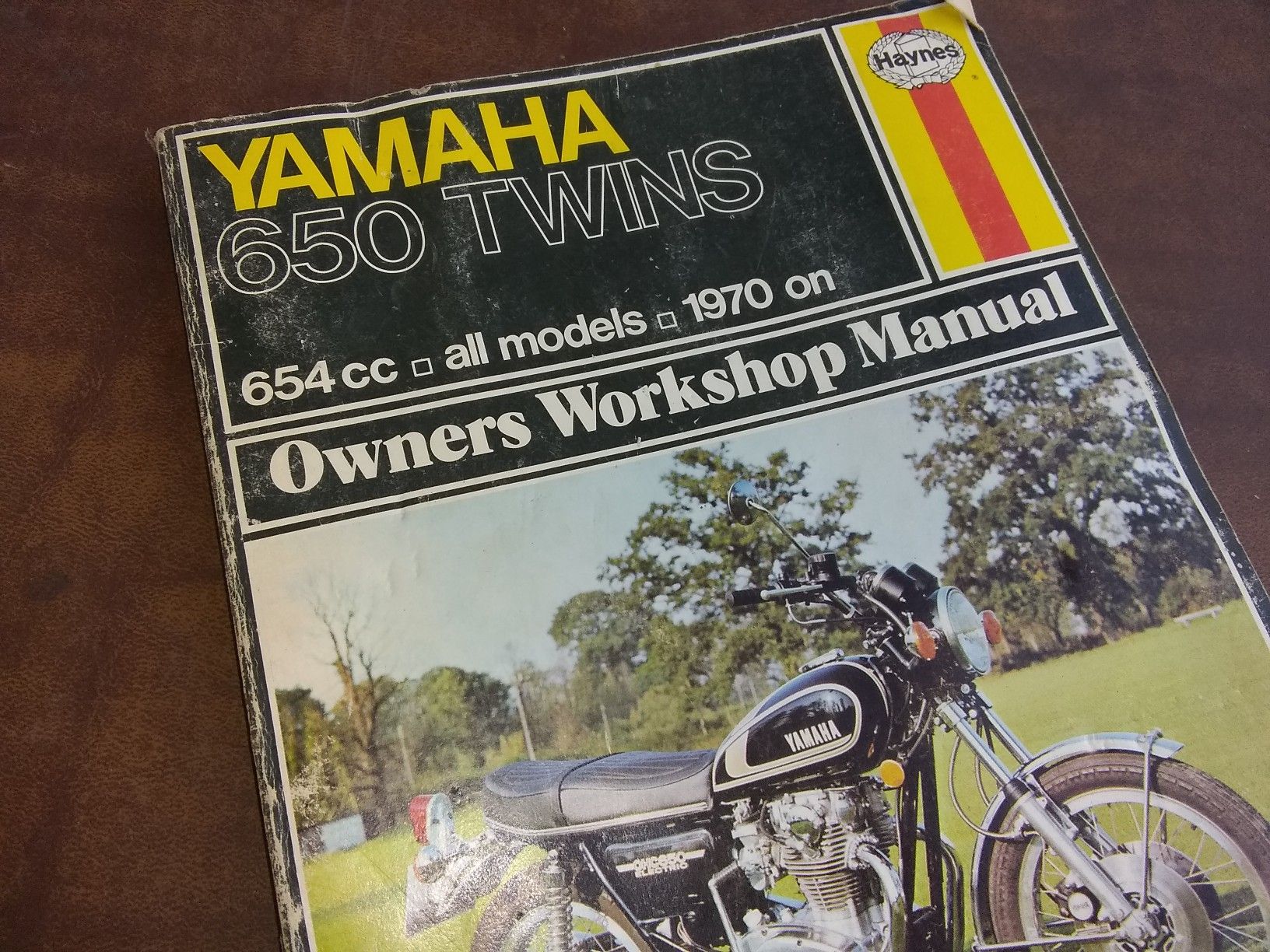 Haynes Motorcycle Repair Manual Yamaha 650 Twins,All Models,70 on.