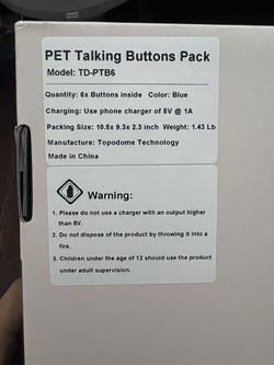 Pet talking buttons pack