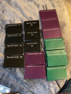 Proof sets & uncirculated coins. ENTIRE SET ONLY, WILL NOT BREAK UP.