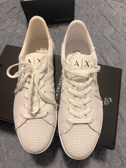 Armani Exchange White Sneakers – Stylish & Clean Look – Great Condition