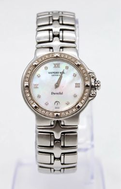 Raymond Weil Parsifal 9995 Diamond MOP Dial 27mm Ladies Quartz Watch Swiss
