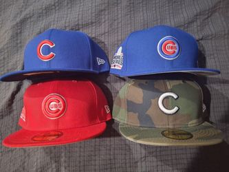 Chicago Cubs New Era Fitted Hats 7 3/4 $25 each Or 2 for $45