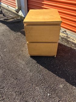 Wood Nightstand