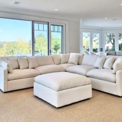 Modular Cloud White Sectional 