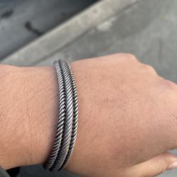 Solid 925 Sterling Silver Rope Bracelet – Heavy – $50 OBO