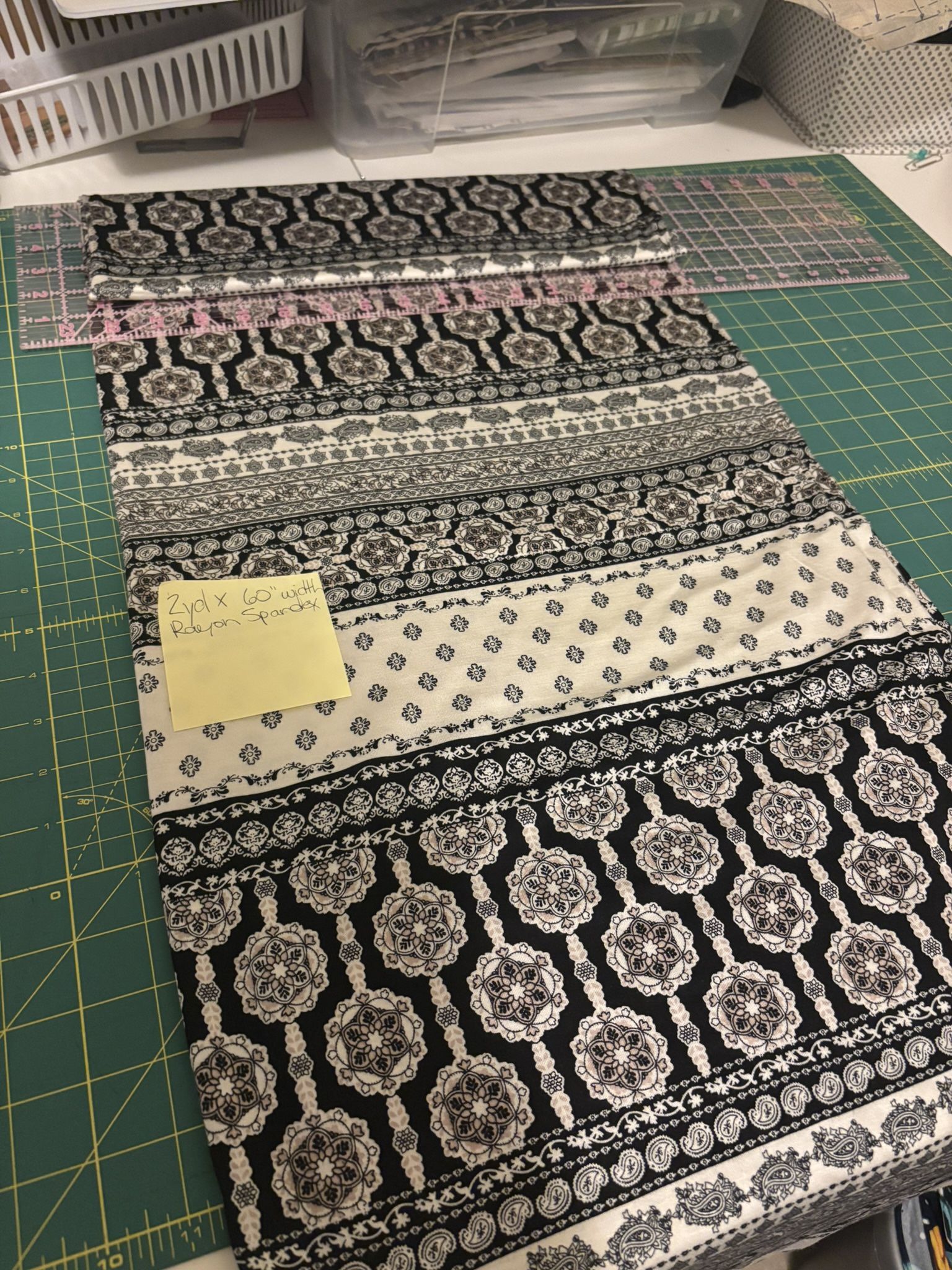 2 Yards Stretchy Apparel Fabric