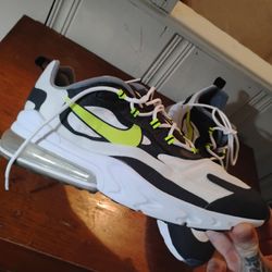 Nike React Black White Neon Yellow Shoes