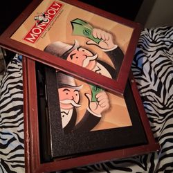 Monopoly Vintage Game Collection in Wood Case 2005 Hasbro