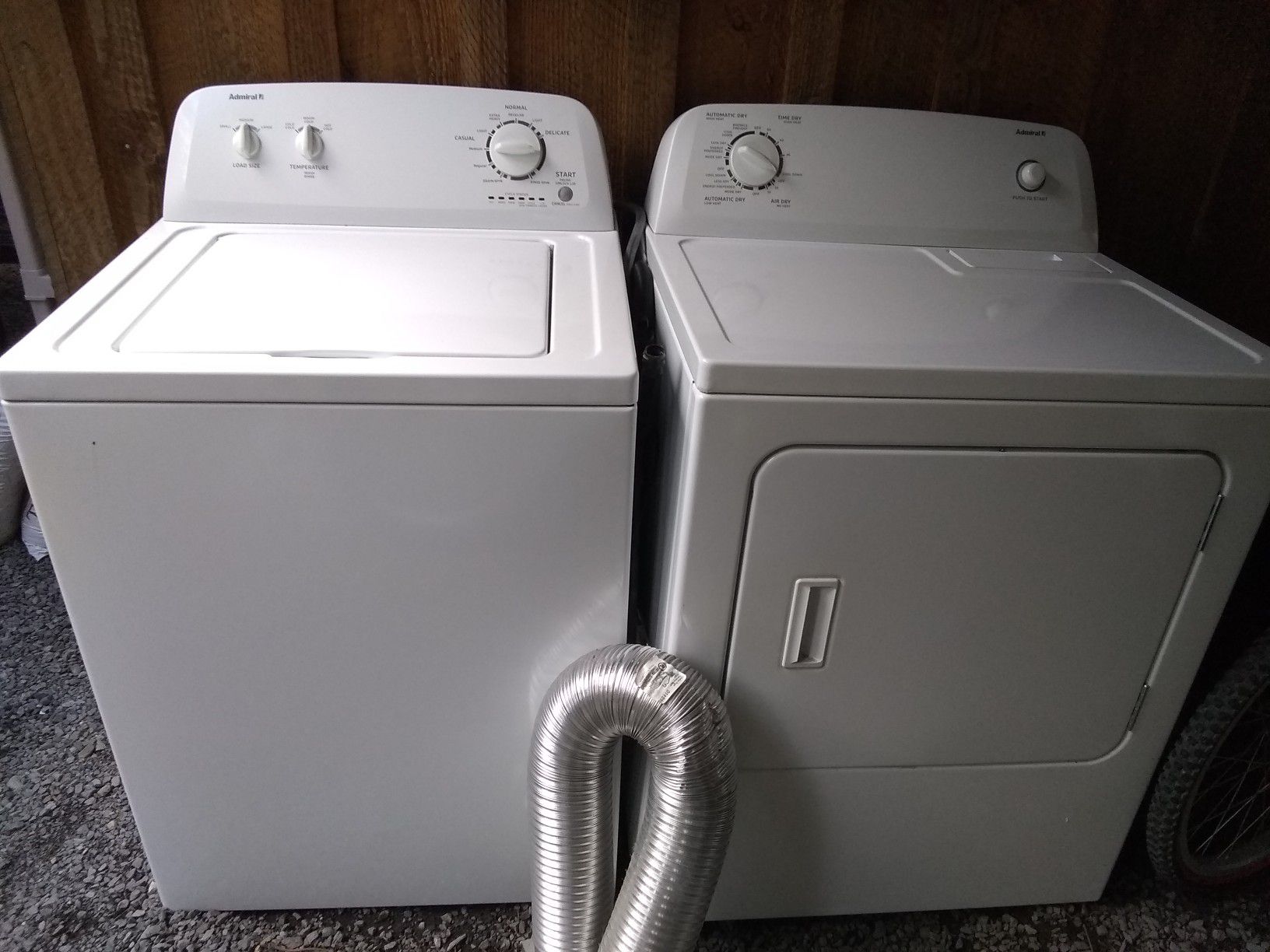 Admiral washer and dryer