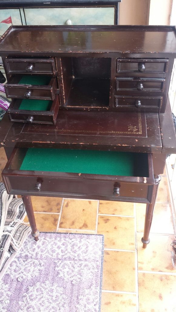 Small antique wooden desk