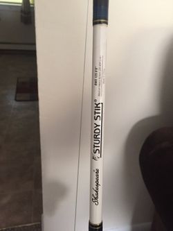 Saltwater Shakespeare sturdy stick with a Shakespeare alpha reel