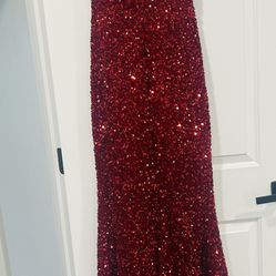 Red Sequin dress