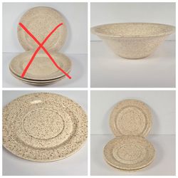 Homer Laughlin Country Sage Brown Speckled Dishes