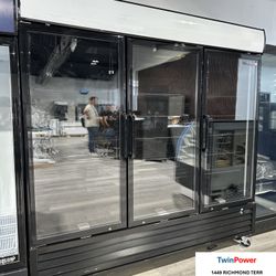 3 Glass Doors Freezer Shelf-Contained