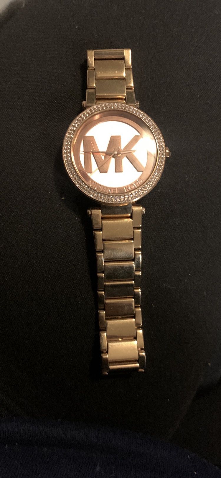 Michael Kors MK5865 Parker Rose Gold MK Logo Dial Analog Women's Watch