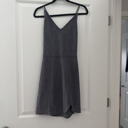 GF Collection Grey Suede Dress