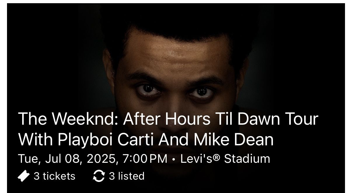 The Weeknd July 8th