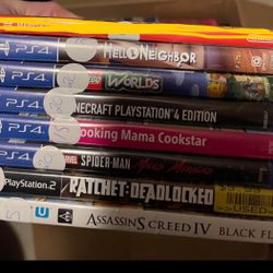 PS4,ps2, Wii U & Nintendo Ds Games