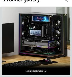 hermalright Trofeo Vision 9.16 ARGB LCD Black 9.16’’ Magnetic IPS Display
1920x480 Resolution, Magnetically Attracted to the Surface of the Chassis, D