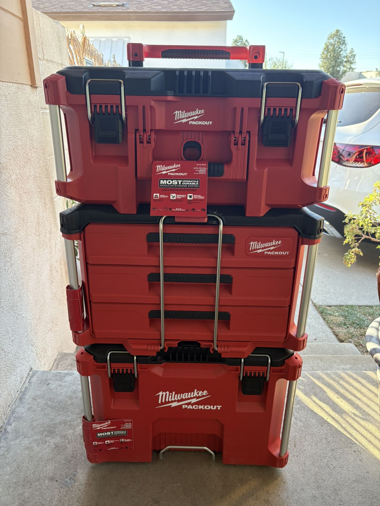 Milwaukee PACKOUT Rolling Tool Box/ 3- Drawer Tool Box/ Large Tool Box Set