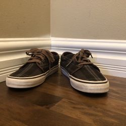 Vans Off The Wall Tb4r  Brown Plaid Size 7 Mens or 8.5 Womens