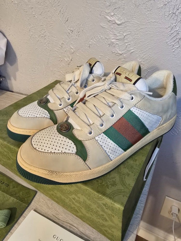 Gucci Men's Screener Sneaker Size 9.5/10