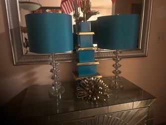 Diamonds blue lamps