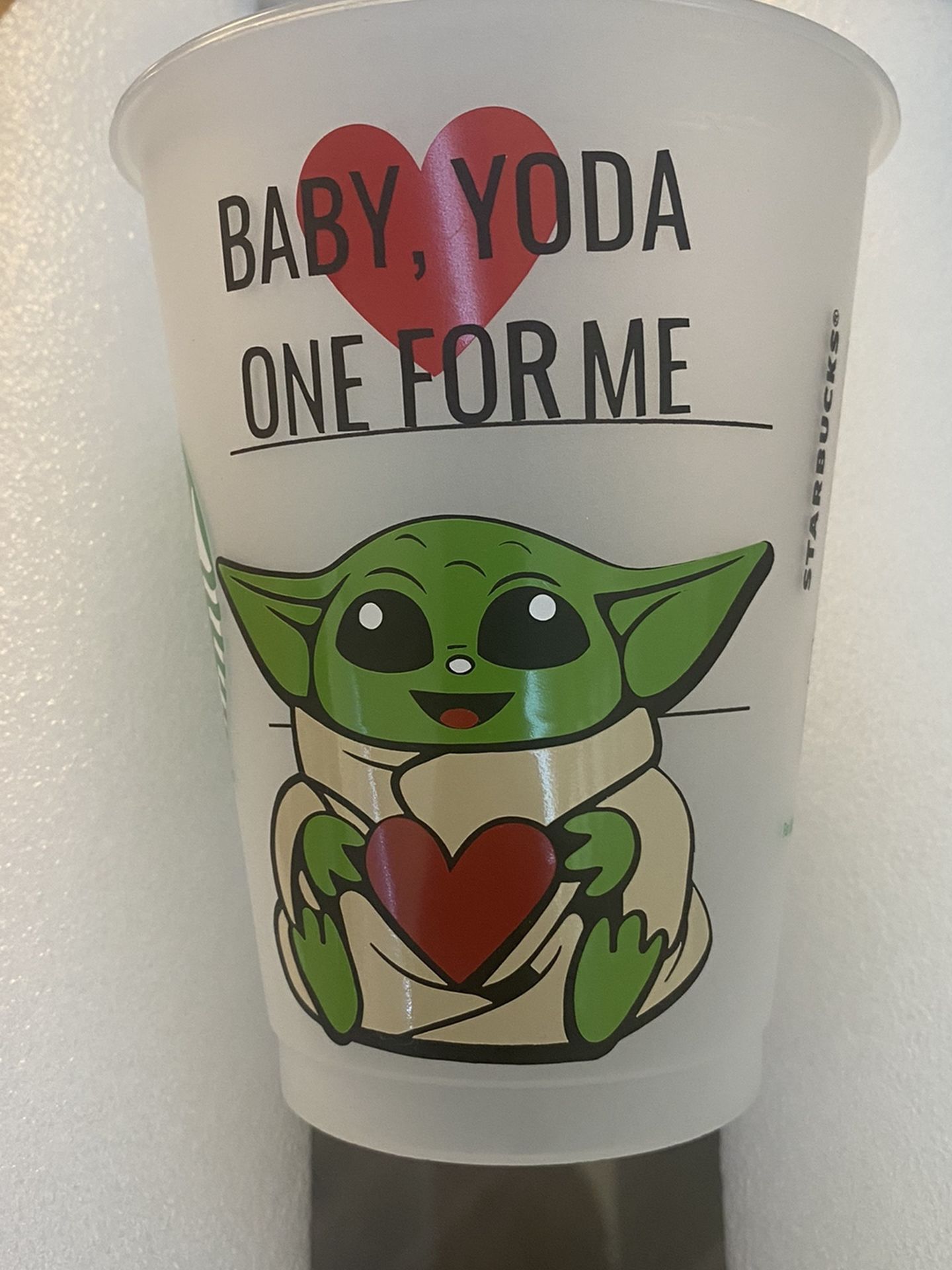 Yoda Starbucks Cup
