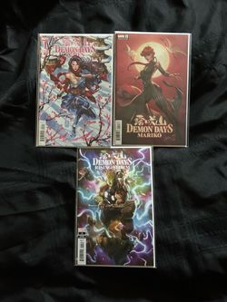 Marvel Demon Days X-Men Mariko Rising Storm 1 Variant Set Andrews Mark Brooks J Scott Campbell NM/VF